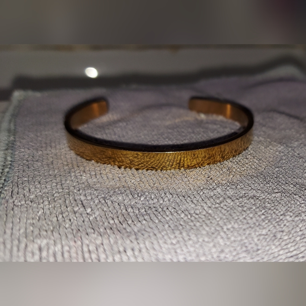 Gold Plated Arrow Cuff Adjustable Bangle Bracelet… - image 6